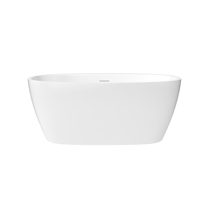 Maax Hatto 5932 Acrylic Freestanding Center Drain Bathtub in White