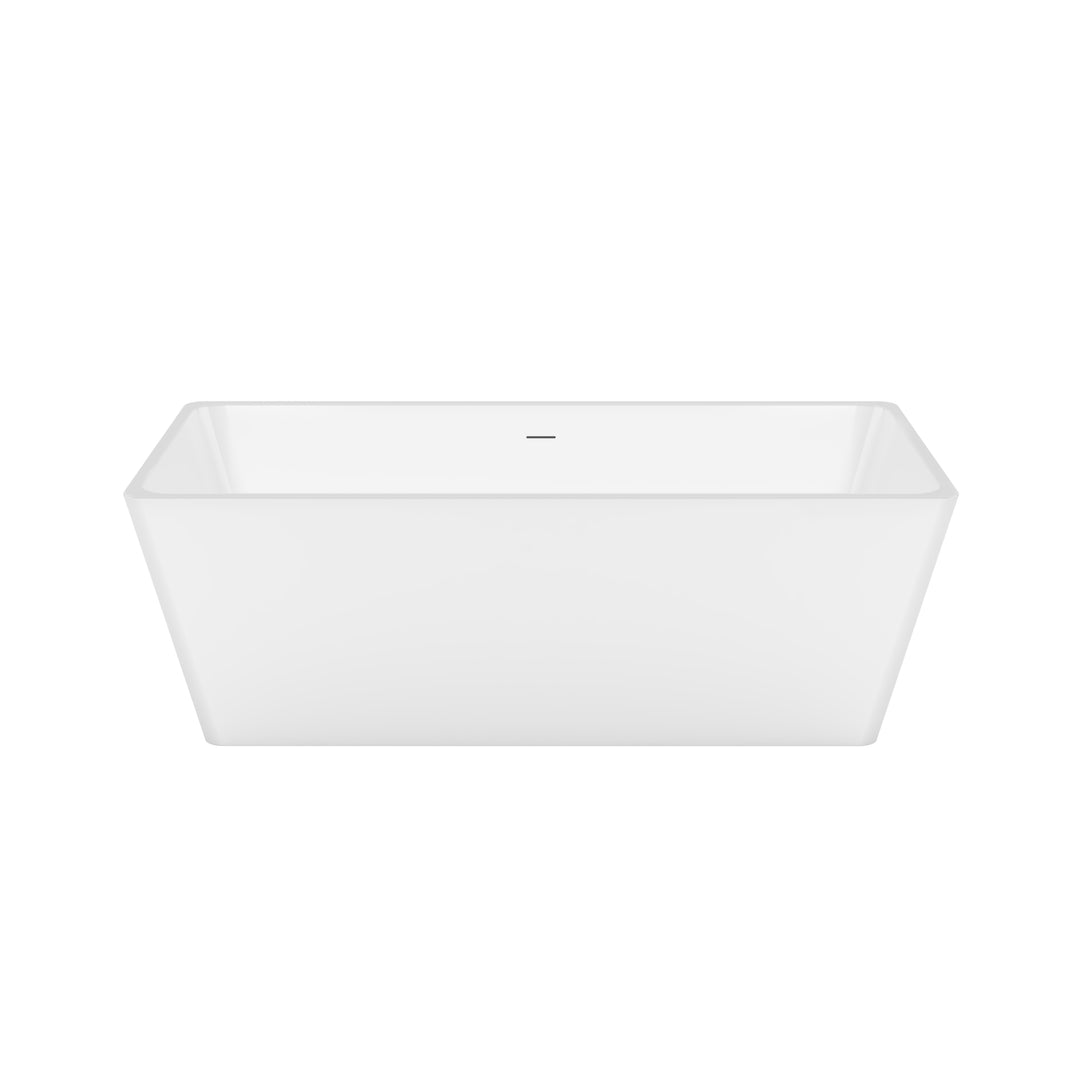 Maax Nakuru 67 x 31 Acrylic Freestanding Rectangular Center Drain Bathtub in White