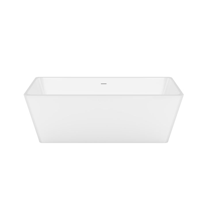 Maax Nakuru 67 x 31 Acrylic Freestanding Rectangular Center Drain Bathtub in White