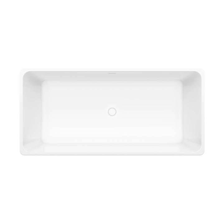 Maax Nakuru 67 x 31 Acrylic Freestanding Rectangular Center Drain Bathtub in White