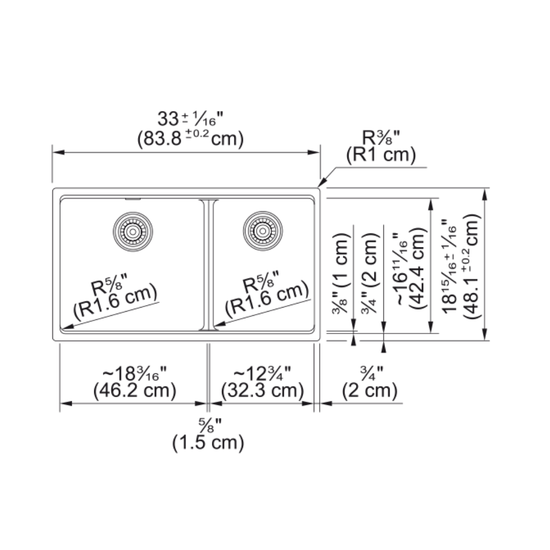 Franke Maris Undermount Sink-MAG1601812LD-S