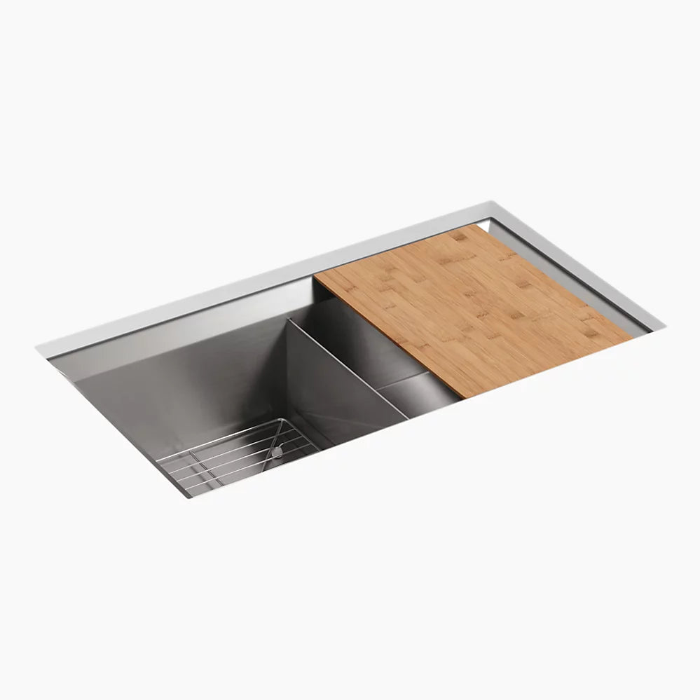 Kohler Poise® 33" undermount double-bowl kitchen sink  K-3159-NA