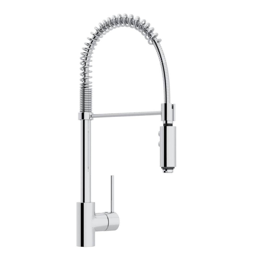 ROHL Pirellone Side Lever Pro Pulldown Kitchen Faucet With Metal Lever Handle