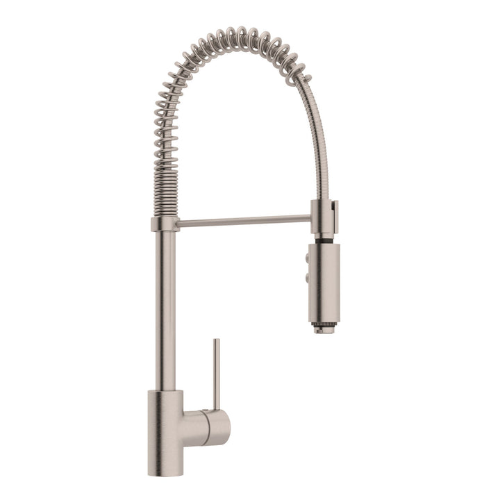 ROHL Pirellone Side Lever Pro Pulldown Kitchen Faucet With Metal Lever Handle