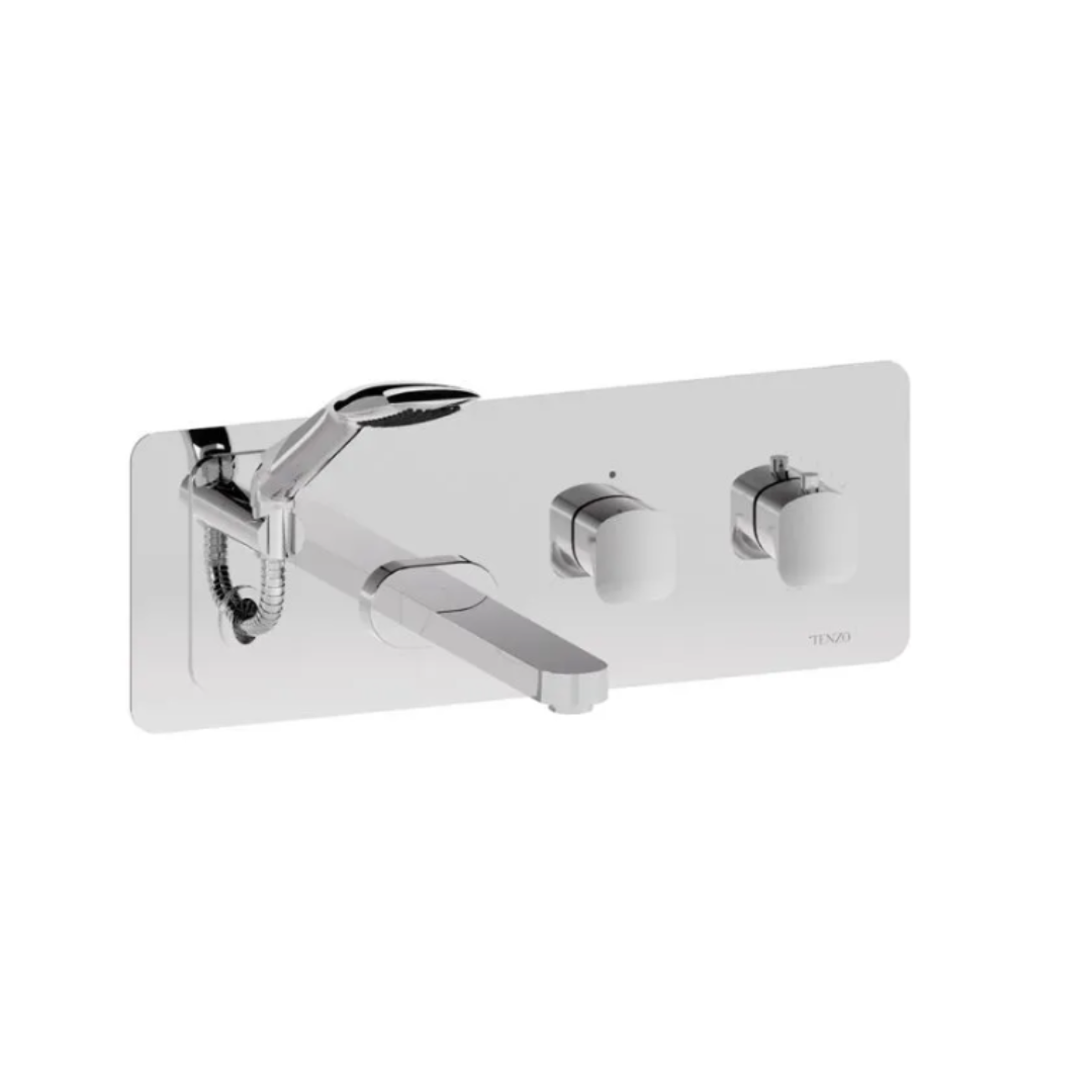 Tenzo Delano Wall mount tub filler with retractable hose DET73-XX