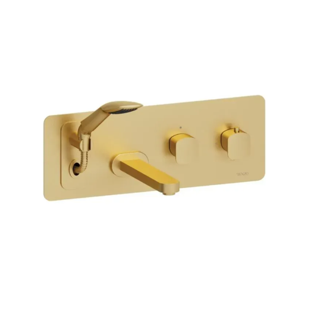 Tenzo Delano Wall mount tub filler with retractable hose DET73-XX