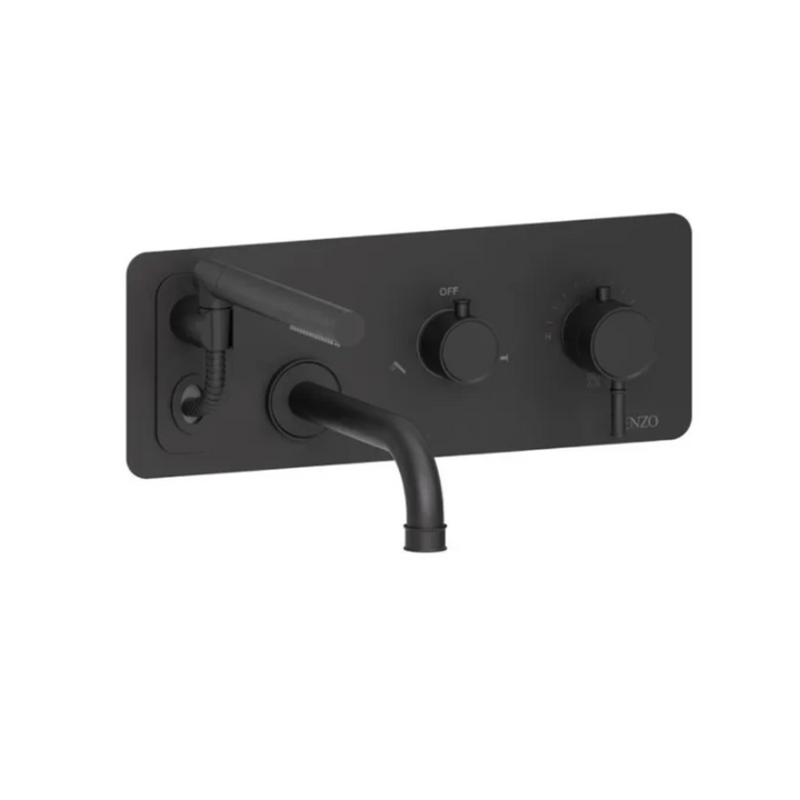 Tenzo Alyss Wall mount tub filler with retractable hose ALYT73-XX