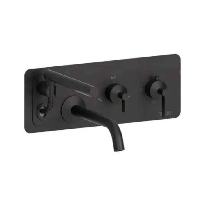 Tenzo Paloma Wall mount tub filler with retractable hose PALT73