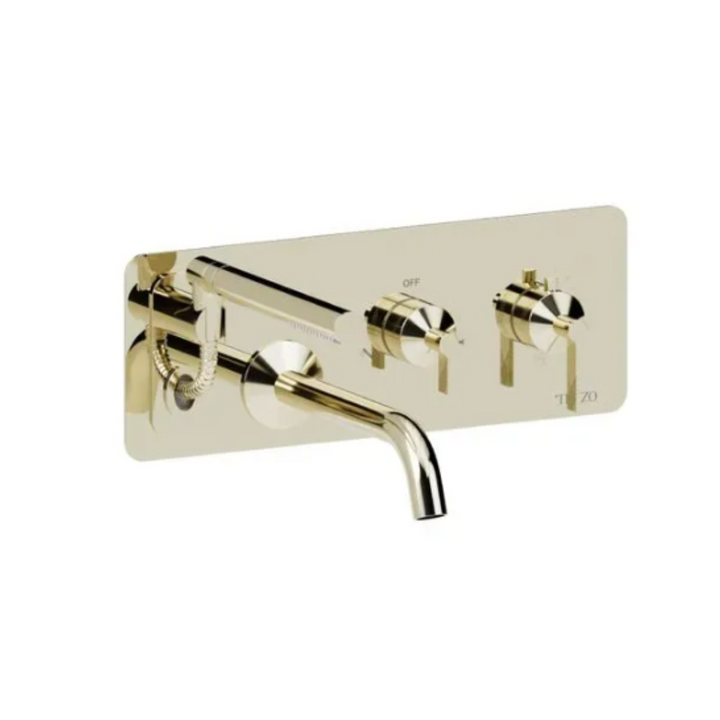 Tenzo Paloma Wall mount tub filler with retractable hose PALT73