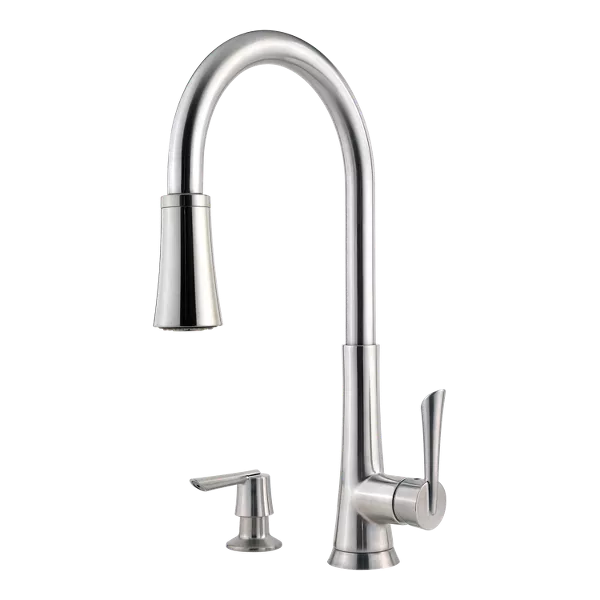 Pfister Mystique 1-Handle Pull-Down Kitchen Faucet With Soap Dispenser