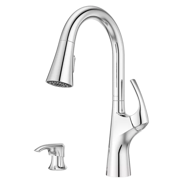 Pfister Seahaven 1-Handle Pull-Down Kitchen Faucet With Soap Dispenser