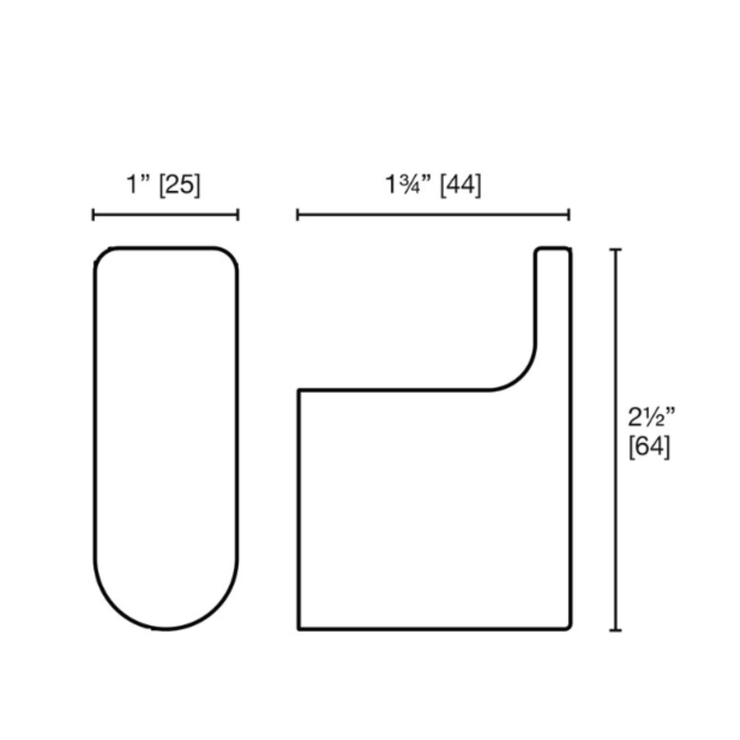 Laloo Eaton Single Robe Hook E1282