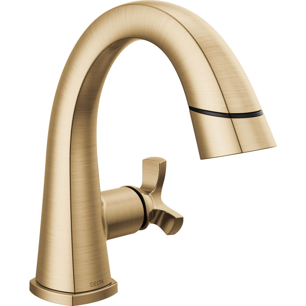 Delta Stryke Single Handle Pull Down Bathroom Faucet