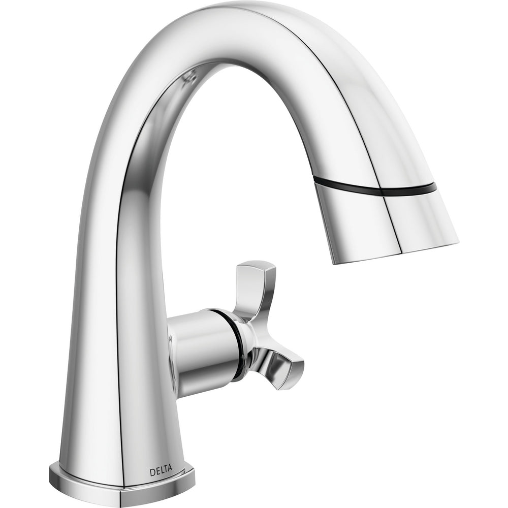 Delta Stryke Single Handle Pull Down Bathroom Faucet