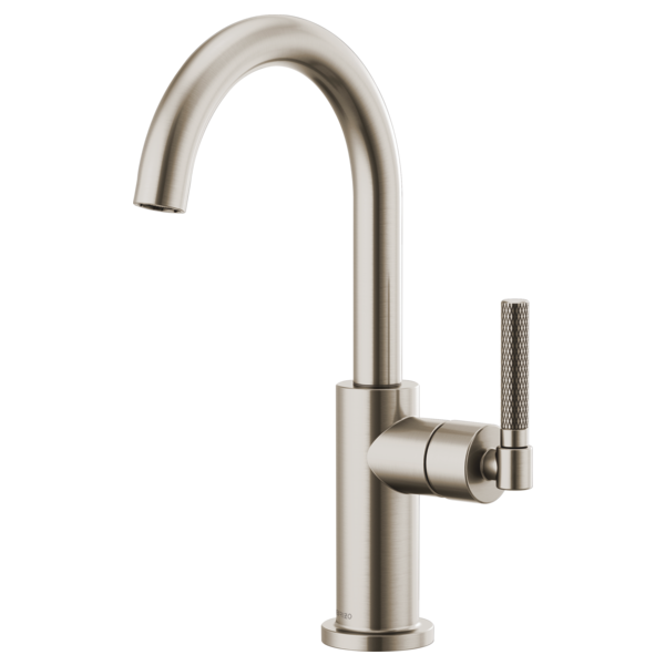 Brizo LITZE Bar Faucet with Arc Spout and Knurled Handle Kit
