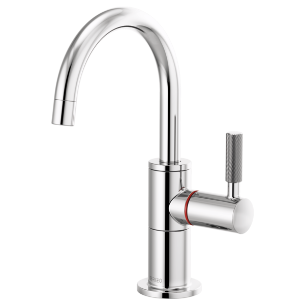 Brizo LITZE Instant Hot Faucet with Arc Spout and Knurled Handle