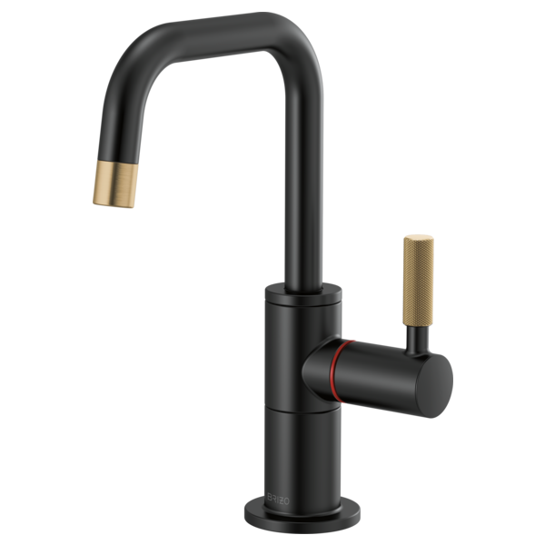 Brizo LITZE Instant Hot Faucet with Square Spout and Knurled Handle