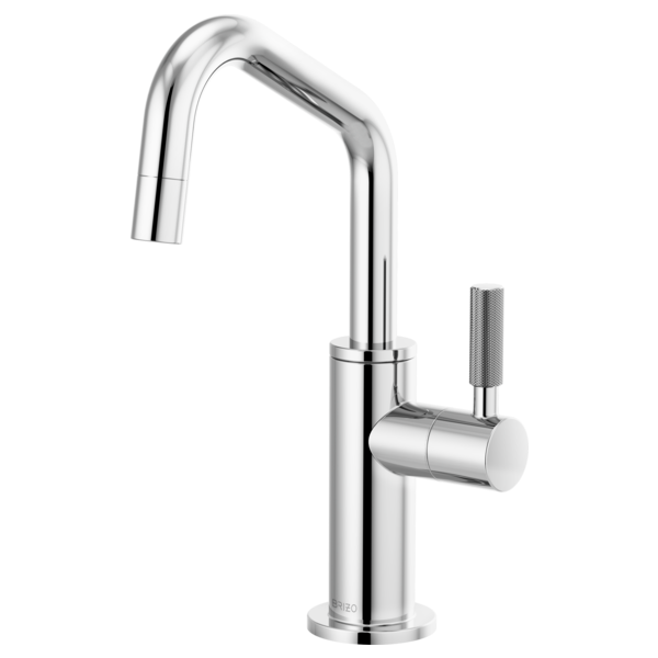 Brizo LITZE 61363LF-C Beverage Faucet with Angled Spout and Knurled Handle