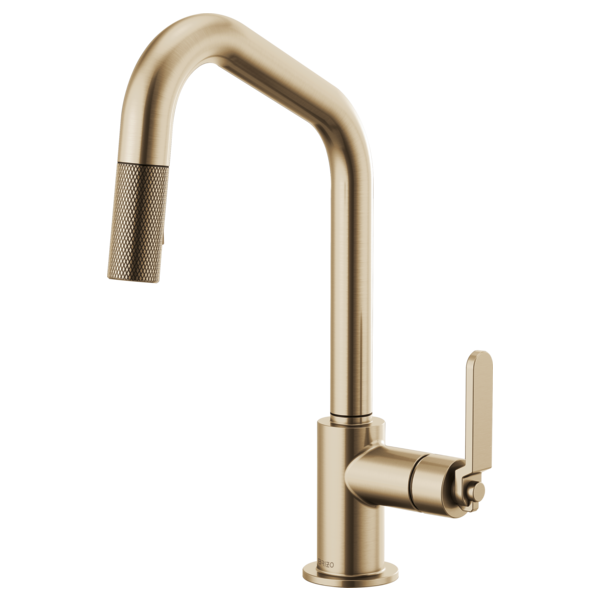 Brizo LITZE 63064LF-Pull-Down Faucet with Angled Spout and Industrial Handle