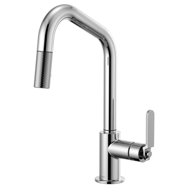 Brizo LITZE 63064LF-Pull-Down Faucet with Angled Spout and Industrial Handle