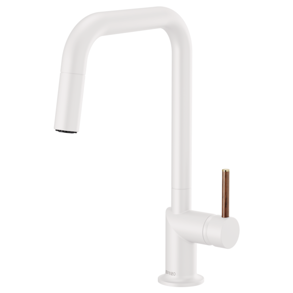 Brizo JASON WU FOR BRIZO™ 63065LF-MWLHP SmartTouch® Pull-Down Prep Kitchen Faucet with Square Spout - With 3 handle options to select
