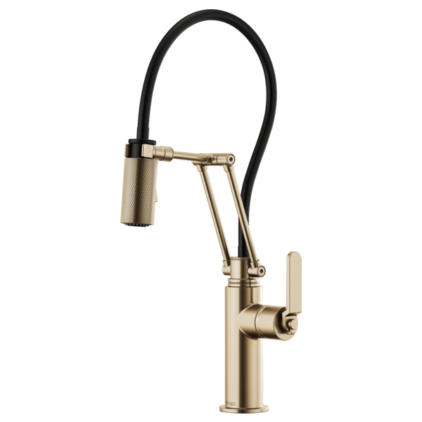 Brizo LITZE Articulating Faucet with Industrial Handle