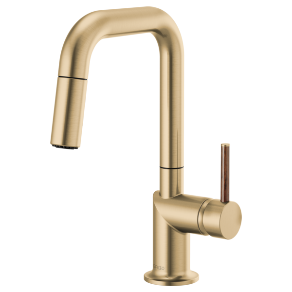 Brizo LITZE 64043LF-SmartTouch Pull-Down Kitchen Faucet with Arc Spout and Knurled Handle