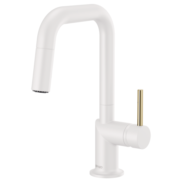 Brizo JASON WU FOR BRIZO™ 63965LF-MWLHP SmartTouch® Pull-Down Prep Kitchen Faucet with Square Spout - With 3 handle options to select