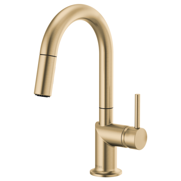 Brizo ODIN 63975LF-Pull-Down Prep Faucet with Arc Spout - 2 Handle options to choose