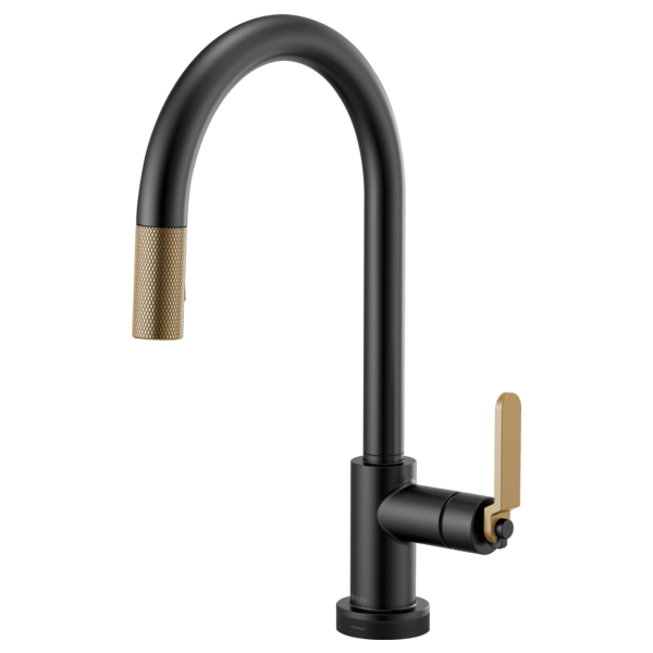 Brizo LITZE 64044LF - SmartTouch® Pull-Down Kitchen Faucet with Arc Spout and Industrial Handle