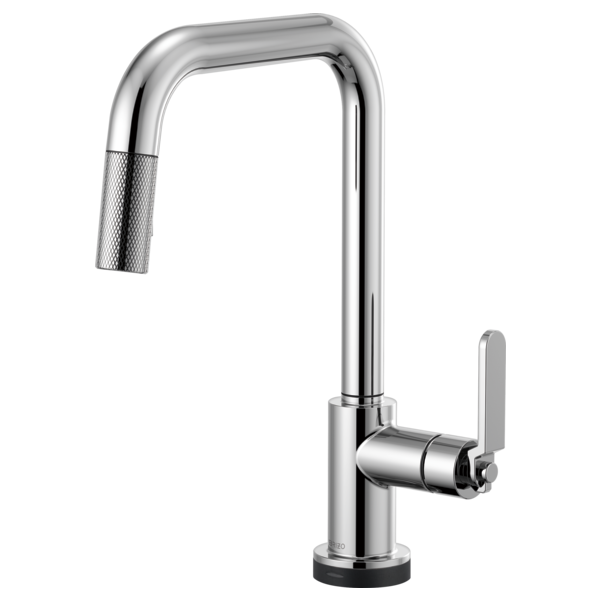 Brizo LITZE 64054LF - SmartTouch Pull-Down Kitchen Faucet with Square Spout and Industrial Handle