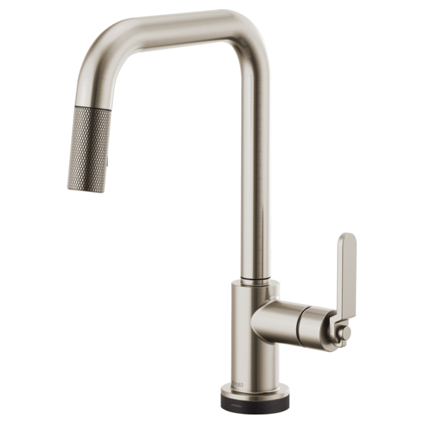 Brizo LITZE 64054LF - SmartTouch Pull-Down Kitchen Faucet with Square Spout and Industrial Handle