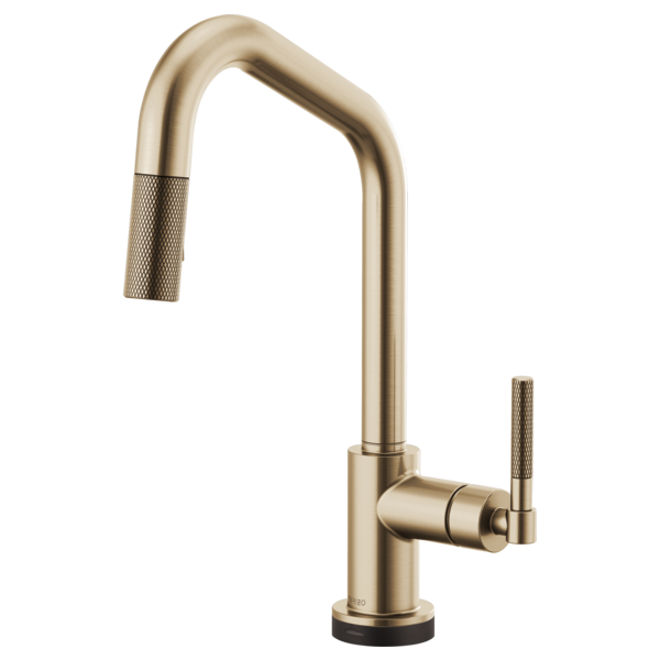Brizo LITZE 64063LF-SmartTouch Pull-Down Kitchen Faucet with Angled Spout and Knurled Handle