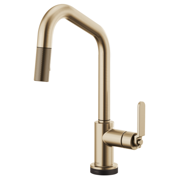 Brizo LITZE 64064LF-SmartTouch Pull-Down Kitchen Faucet with Angled Spout and Industrial Handle