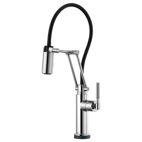 Brizo LITZE 64243LF-SmartTouch?? Articulating Kitchen Faucet with Knurled Handle
