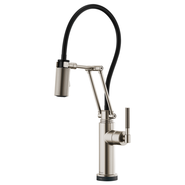 Brizo LITZE 64243LF-SmartTouch?? Articulating Kitchen Faucet with Knurled Handle