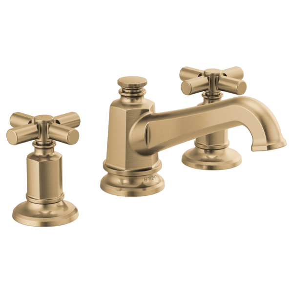 Brizo INVARI 65378LF Widespread Lavatory Faucet with Angled Spout - Less Handles 1.2 GPM