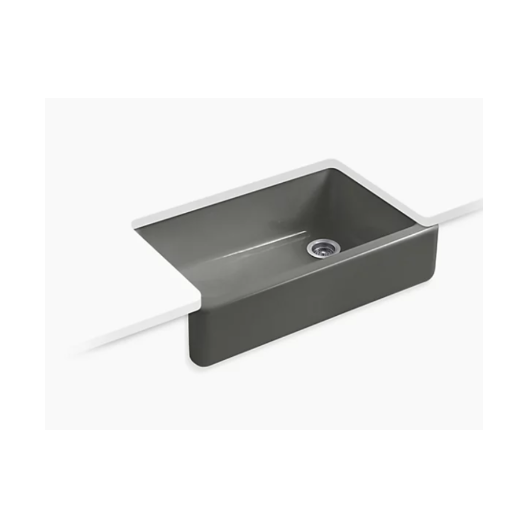 Kohler WHITEHAVEN 35-3/4" undermount single-bowl farmhouse kitchen sink K-6489